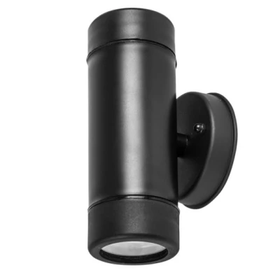 Απλίκα διπλής κατεύθυνσης UP-DOWN LED μαύρη PPWALL LIGHT GU10 Max2x3W IP44