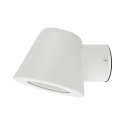 Φωτιστικό απλίκα λευκή επιτοίχια VIDA 1xGU10 max35W με διάφανο γυαλί εξωτερικού χώρου IP44
