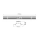 Φωτιστικό βιομηχανικού τύπου LED LINEAR HIGHBAY 100W 16000LM ψυχρό χρώμα φωτός 5000K 30°x90° CRI 80 PHILLIPS LED SOSEN DRIVER 