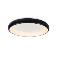 Φωτιστικό οροφής Led Diana 36W με δυνατότητα επιλογής απόχρωσης φωτός CCT 3470lm σε μαύρο ματ μεταλλικό χρώμα  D41xH8,5cm 