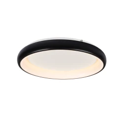 Φωτιστικό οροφής Led Diana 36W με δυνατότητα επιλογής απόχρωσης φωτός CCT 3470lm σε μαύρο ματ μεταλλικό χρώμα  D41xH8,5cm 