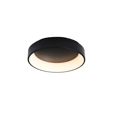 Φωτιστικό οροφής Led Apollo 36W με δυνατότητα επιλογής απόχρωσης φωτός CCT 3670lm μαύρο μεταλλικό ματ D45xH14cm 