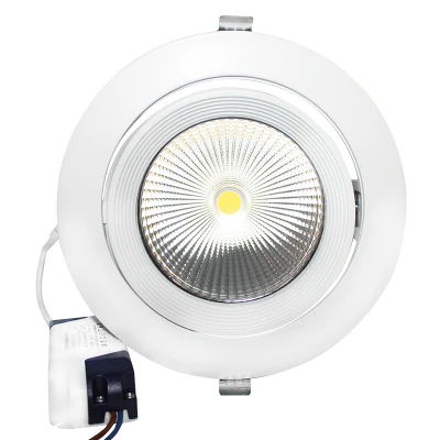 Led φωτιστικό χωνευτό κινητό 30W 4000k ενδιάμεσο λευκό φως 3600lm 230V με cob δέσμης 60° IP20 Led φωτιστικό χωνευτό κινητό 30W 4000k ενδιάμεσο λευκό φως 3600lm 230V με cob δέσμης 60° IP20