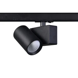 Φωτιστικό ράγας LED σε αμμώδες μαύρο χρώμα 20W θερμό χρώμα φωτός 3000K 2 καλωδίων 38° 2200lm 230VAC Ra80