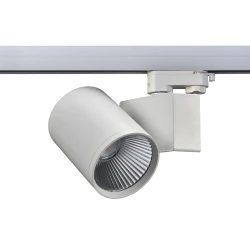 Φωτιστικό σποτ ράγας 4 καλωδίων LED σε αμμώδες λευκό χρώμα 40W ενδιάμεσο χρώμα φωτός 4000K  38° 4400lm 230VAC