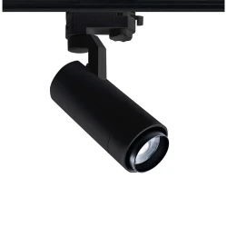 Φωτιστικό σποτ σε μαύρο χρώμα 4 καλωδίων LED ZOOMABLE 15W ενδιάμεσο χρώμα φωτός 4000K 20-50° 1500lm 