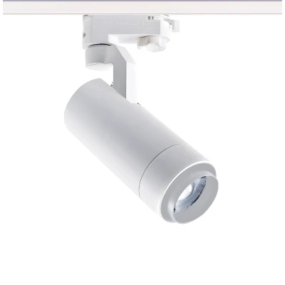 Φωτιστικό σποτ 4 καλωδίων σε λευκό χρώμα LED ZOOMABLE 230VAC 15W ενδιάμεσο χρώμα φωτός 4000K 20-50° 1500lm 
