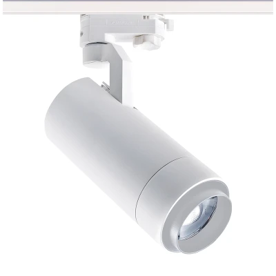 Φωτιστικό σποτ 4 καλωδίοu σε λευκό χρώμα LED ZOOMABLE 230VAC 25W θερμό χρώμα φωτός 3000K  25-60° 2800lm 