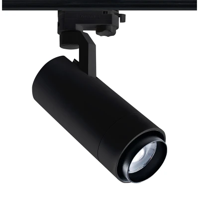 Φωτιστικό ράγας 4 καλωδίων σε μαύρο χρώμα LED ZOOMABLE 25W ενδιάμεσο χρώμα φωτός 4000K 25-60° 3000lm 
