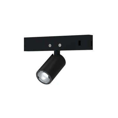 Φωτιστικό σποτ μαγνητικό mini μαύρο 24VDC 1W  ενδιάμεσο χρώμα φωτός 4000K 85lm 24° & διάσταση Φ12x22(38)mm