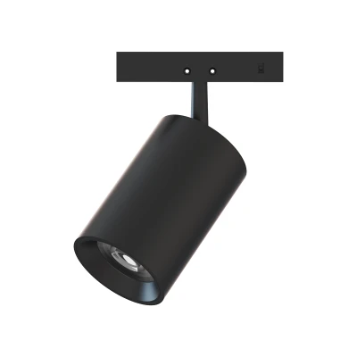 Φωτιστικό σποτ μαγνητικό μαύρο 24V DC 5W ενδιάμεσο χρώμα φωτός 4000K 530lm 24° & διάσταση Φ35,5x55(81)mm