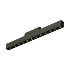 Φωτιστικό μαγνητικό mini μαύρο 24VDC 10W θερμό χρώμα φωτός 3000K 490LM 36° RA90 με μήκος L19.6cm