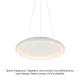 ΚΡΕΜΑΣΤΟ ΦΩΤΙΣΤΙΚΟ LED DIANA 36W CCT 3470LM ΛΕΥΚΟ ΜΕΤΑΛΛΙΚΟ D41XH120CM 