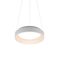 Κρεμαστό φωτιστικό κρεμαστό Led Apollo 36W CCT 3670lm λευκό ματ μεταλλικό με διάσταση D45xH120cm 