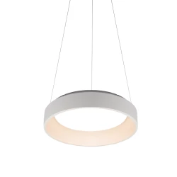 Κρεμαστό φωτιστικό LED Apollo 48W επιλογή ρύθμισης απόχρωσης φωτός CCT 5350lm λευκό ματ μεταλλικό με διάσταση D60xH120cm 