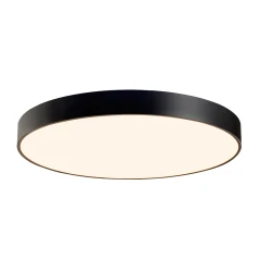 Φωτιστικό οροφής Led Optimus 100W 9500lm με δυνατότητα ρύθμισης απόχρωσης φωτός CCT μαύρο ματ μεταλλικό D100xH10cm 