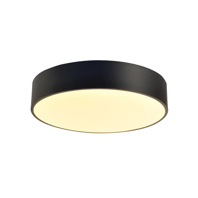 Φωτιστικό οροφής LED Optimus 50W 4800LM επιλογή απόχρωσης φωτός CCT μαύρο μεταλλικό D50xH10cm 