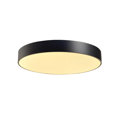 Φωτιστικό οροφής  OPTIMUS LED 60W 5600lm με επιλογής απόχρωσης φωτός CCT μαύρο μεταλλικό D75xH10cm