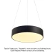 ΚΡΕΜΑΣΤΟ ΦΩΤΙΣΤΙΚΟ LED OPTIMUS 50W 4800LM CCT ΜΑΥΡΟ ΜΕΤΑΛΛΙΚΟ D50XH135CM 