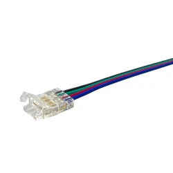 Καλώδιο τροφοδοσία για led ταινία με πλάτος10mm RGB COB μη στεγανό IP20