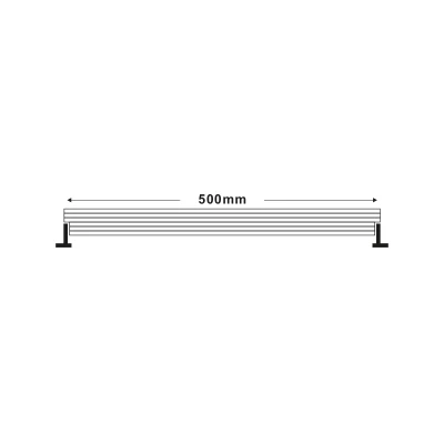 Γραμμικός προβολέας LED WALLWASHER 18W 1350lm θερμό χρώμα φωτός 3000K, 15°x60° μήκος 50cm IP66 Γραμμικός προβολέας LED WALLWASHER 18W 1350lm θερμό χρώμα φωτός 3000K, 15°x60° μήκος 50cm IP66