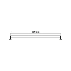 Γραμμικός προβολέας Led Wallwasher Noctura18W 4000Κ ενδιάμεσο χρώμα φωτός 1530lm 4000K 15°x60° μήκος 50cm IP66