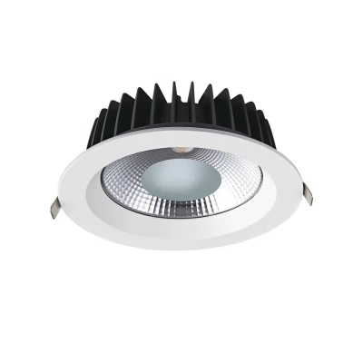 Φωτιστικό LED χωνευτό 20W ενδιάμεσο χρώμα φωτός 4000K 2600lm 90° 230VAC Ra80 Φ140x63mm 5YRS