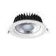 Φωτιστικό LED χωνευτό 20W ενδιάμεσο χρώμα φωτός 4000K 2600lm 90° 230VAC Ra80 Φ140x63mm 5YRS