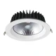 Φωτιστικό LED λευκό  40W ενδιάμεσο χρώμα φωτός 4000K 5000lm 100° 230V AC Ra80 με διάσταση Φ230x77mm 5YRS