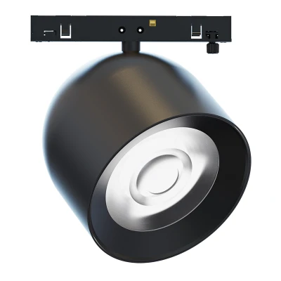 TMEDIO Mini Μαγνητικό Σποτ Μαύρο Αλουμινίου LED SMD 10W Με Ενδιάμεσο Φως 4000K 900lm IP20