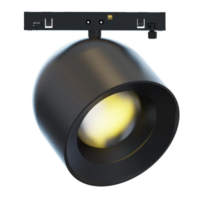 TMEDIO Mini Μαγνητικό Σποτ Μαύρο με Εφέ Ηλιοβασίλεμα LED SMD 10W Με Θερμό Φως 1800K 448lm IP20
