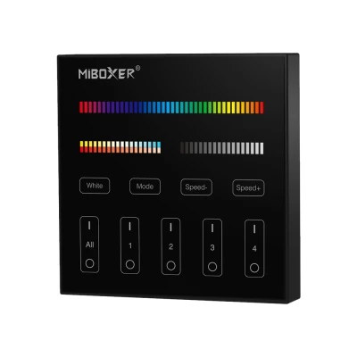 Επιτοίχιο Controller Rgb Rgbw 4 Zone Μπαταρίες 2xaaa Mi-light B3-b