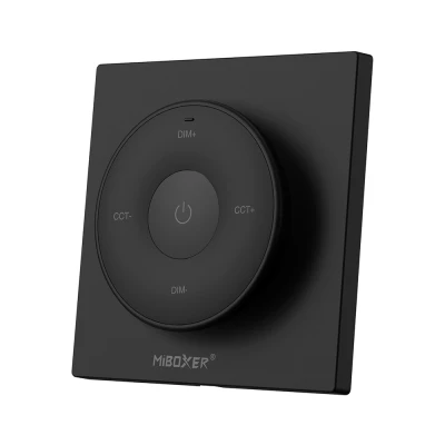  Mini Περιστροφικό Τηλεχειριστήριο RF Επίτοιχο 1 Ζώνης για Μονόχρωμες + CCT Ταινίες