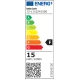Λάμπα led τύπου AR111 GU10 ισχύος 15W 230V 3000k θερμό λευκό φως 1500lm δέσμης 24°
