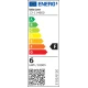 Λάμπα led  SMD καλαμπόκι Ε14 6W 230V 3000k θερμό λευκό φως δέσμης 360° 600lm με διάφανο κάλυμμα
