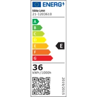 Γραμμικό φωτιστικό LED αλουμινίου λευκό 36W 120cm με ενδιάμεσο λευκό φως 4000K IP20