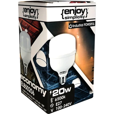 Λάμπα led βαρελάκι E27 20W 230V 4000K ενδιάμεσο λευκό φως 180° 2700lm