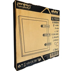 Πάνελ LED backlit 25mm αντιθαμβωτικό 45W 230V 6500k ψυχρό φως 5000lm χρόνος ζωής 25.000h