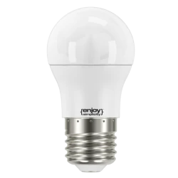 Λάμπα led σφαιρική Φ45 E27 7.2W 230V 3000k θερμό λευκό φως δέσμης 220° 806lm