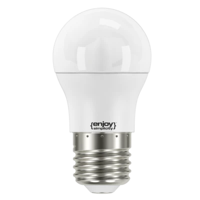 Λάμπα led σφαιρική Φ45 E27 7.2W 230V 3000k θερμό λευκό φως δέσμης 220° 806lm