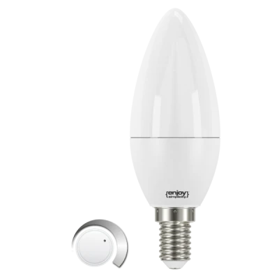 Λάμπα LED κεράκι B35 Ε14 5W 230V 3000k θερμό λευκό φως 470lm δέσμης 270° ντιμαριζόμενη