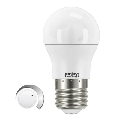 Λάμπα led σφαιρική Ø45 E27 5W 230V ντιμαριζόμενη 3000k θερμό λευκό φως 240° 470lm