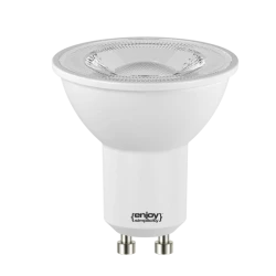Λάμπα led GU10 Φ50mm 4.5W 230V 2700k θερμό λευκό φως 465 lumen δέσμης 110° 15000h