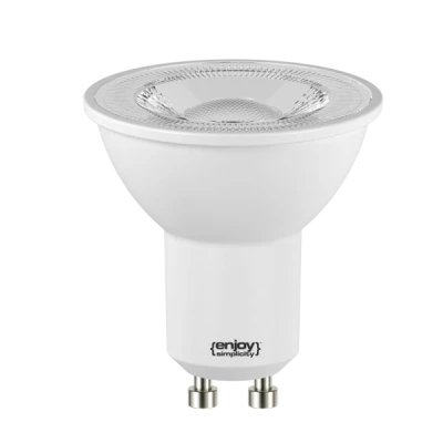 Λάμπα led GU10 Φ50mm 4.5W 230V 2700k θερμό λευκό φως 465 lumen δέσμης 110° 15000h