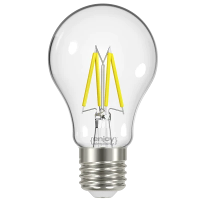 Λάμπα led filament A60-4 αχλάδι Ε27 7,2W 230V 3000k θερμό φως δέσμης 320° enjoy simplicity 30000h