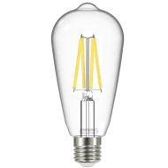 Λάμπα led Filament clear αβοκάντο ST64 E27 8W 230V 3000k θερμό λευκό φως 1060lm δέσμης 320°