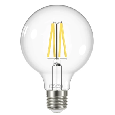 Λάμπα led Filament clear G95 E27 8W 230V 3000k θερμό λευκό φως 1060lm δέσμης 320° Λάμπα led Filament clear G95 E27 8W 230V 3000k θερμό λευκό φως 1060lm δέσμης 320°
