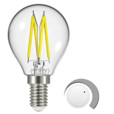 Λάμπα led Filament clear P45 E14 4W 230V 3000k θερμό φως 470lm δέσμης 320° ντιμαριζόμενη