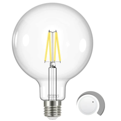 Λάμπα led Filament clear G125 E27 7.8W 230V 3000k θερμό φως 806lm δέσμης 320° ντιμαριζόμενη