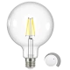 Λάμπα led Filament clear G125 E27 7.8W 230V 3000k θερμό φως 806lm δέσμης 320° ντιμαριζόμενη